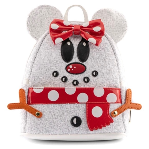 Loungefly Disney Snow Minnie Mouse Sequin Cosplay Mini Backpack & Wallet main image 11